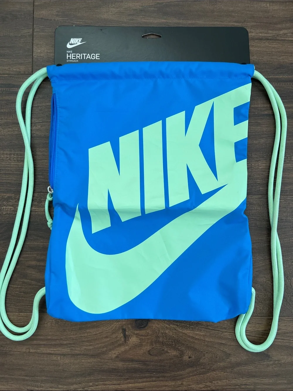 Nike heritage Bright Blue Drawstring Backpack